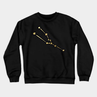 Gold Taurus Star Sign Crewneck Sweatshirt